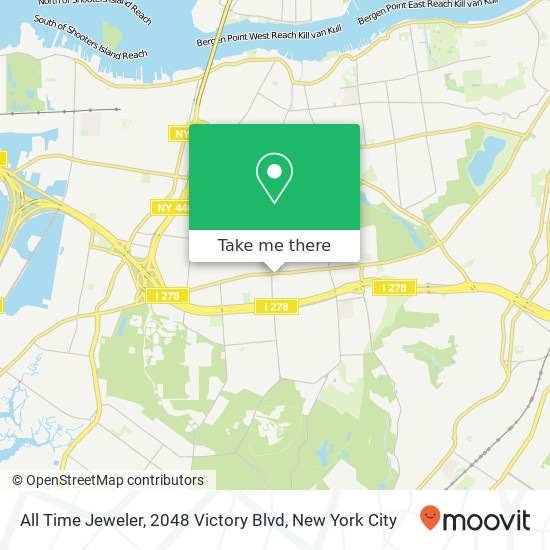 Mapa de All Time Jeweler, 2048 Victory Blvd