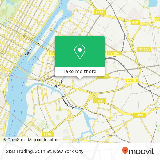 S&D Trading, 35th St map