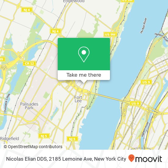 Mapa de Nicolas Elian DDS, 2185 Lemoine Ave