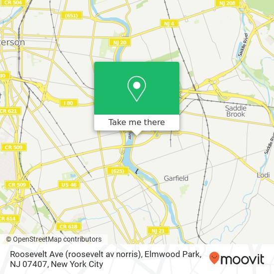 Roosevelt Ave (roosevelt av norris), Elmwood Park, NJ 07407 map