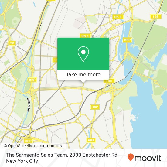 The Sarmiento Sales Team, 2300 Eastchester Rd map