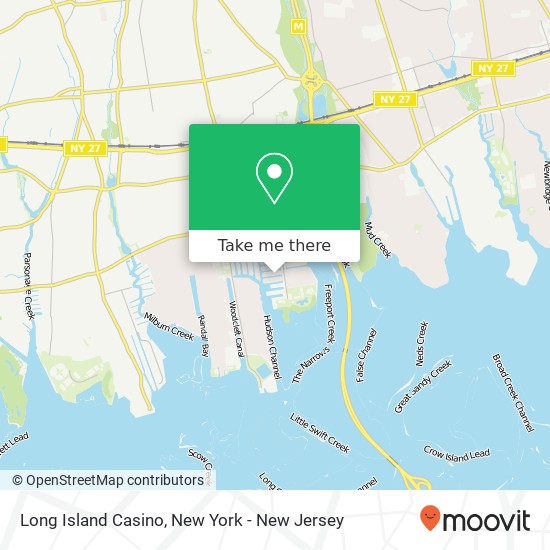 Long Island Casino map