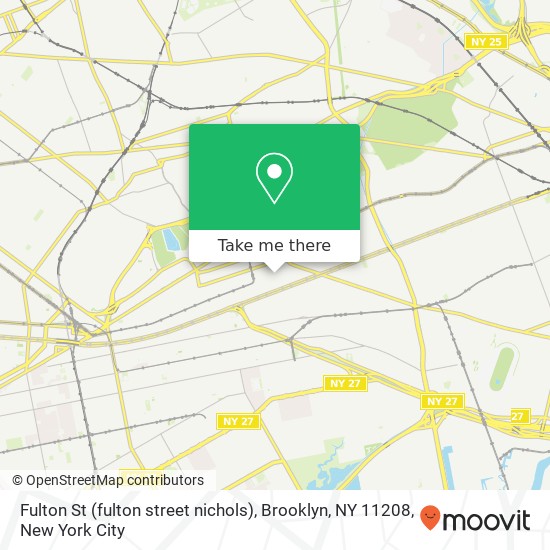 Fulton St (fulton street nichols), Brooklyn, NY 11208 map