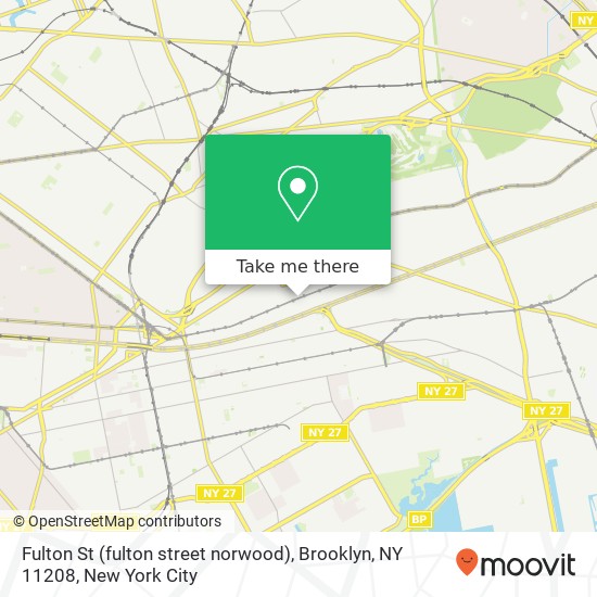 Fulton St (fulton street norwood), Brooklyn, NY 11208 map
