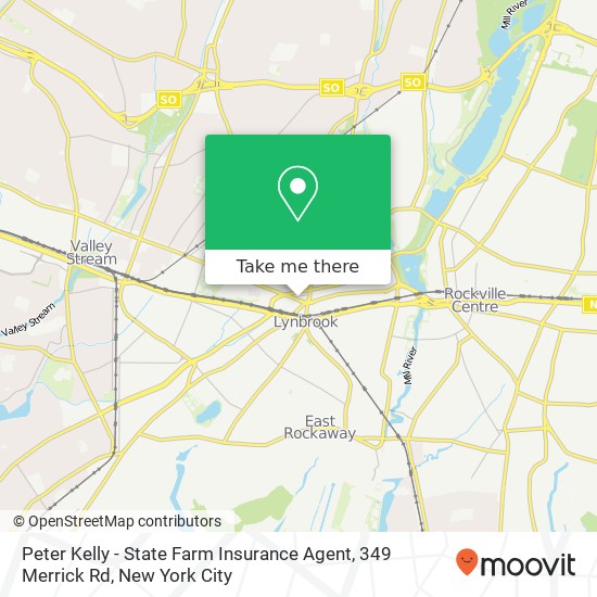 Peter Kelly - State Farm Insurance Agent, 349 Merrick Rd map