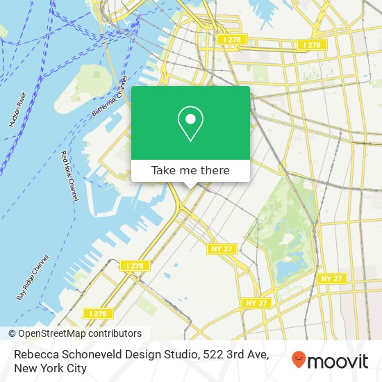 Rebecca Schoneveld Design Studio, 522 3rd Ave map