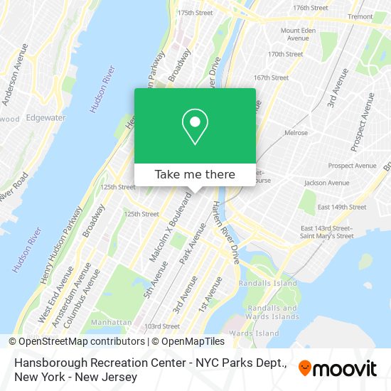 Hansborough Recreation Center - NYC Parks Dept. map