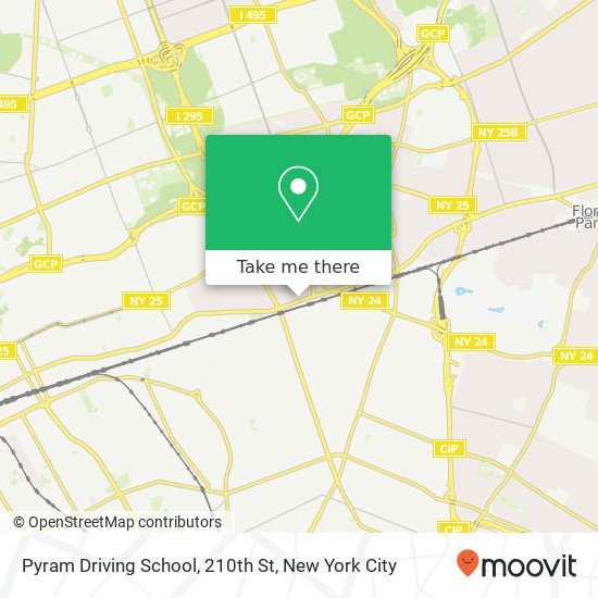 Mapa de Pyram Driving School, 210th St