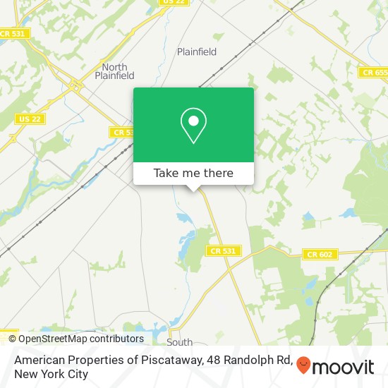 Mapa de American Properties of Piscataway, 48 Randolph Rd