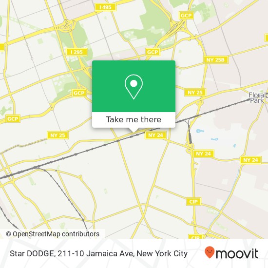 Mapa de Star DODGE, 211-10 Jamaica Ave