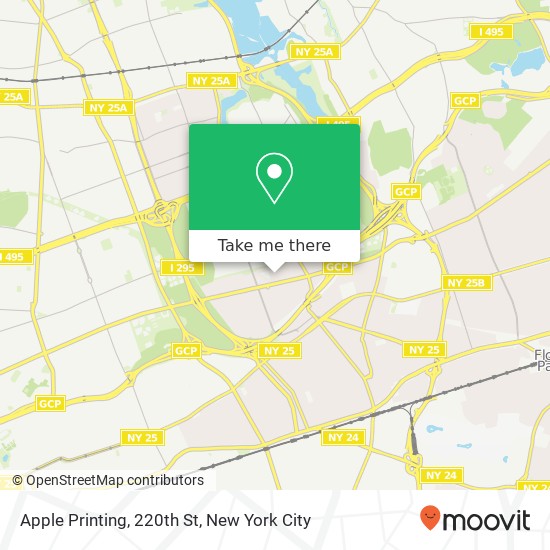 Mapa de Apple Printing, 220th St