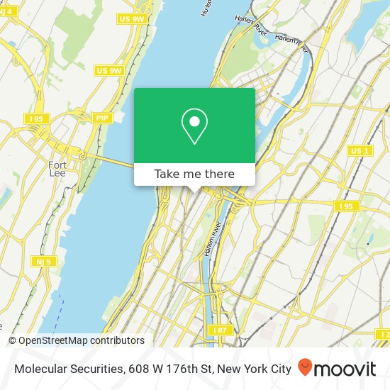 Mapa de Molecular Securities, 608 W 176th St