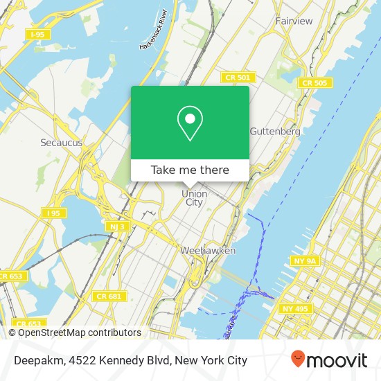 Deepakm, 4522 Kennedy Blvd map