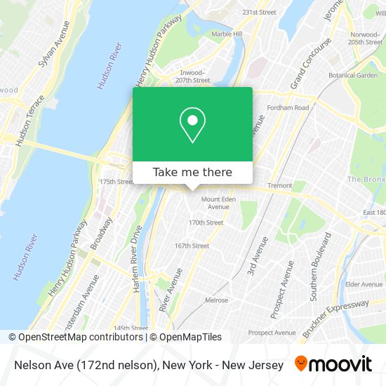 Mapa de Nelson Ave (172nd nelson)