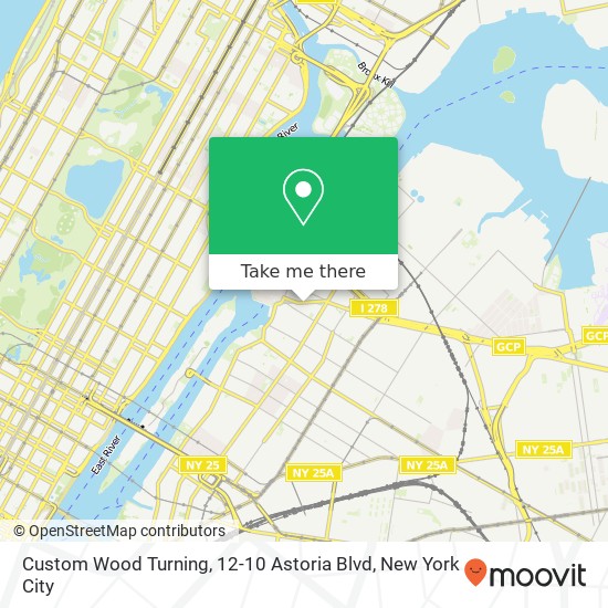 Mapa de Custom Wood Turning, 12-10 Astoria Blvd