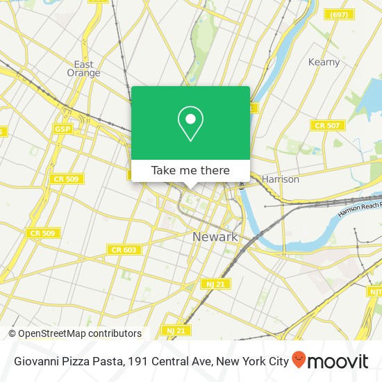Giovanni Pizza Pasta, 191 Central Ave map