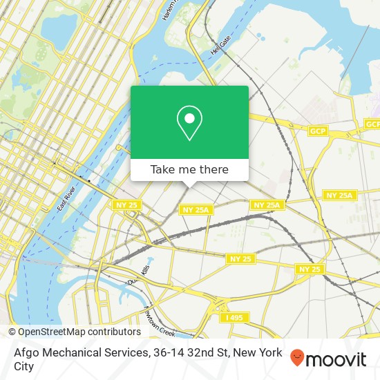 Afgo Mechanical Services, 36-14 32nd St map