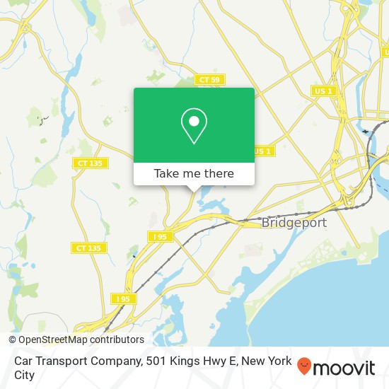 Mapa de Car Transport Company, 501 Kings Hwy E