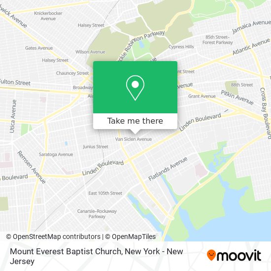 Mount Everest Baptist Church map