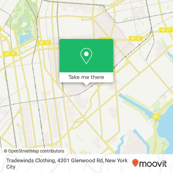 Tradewinds Clothing, 4301 Glenwood Rd map