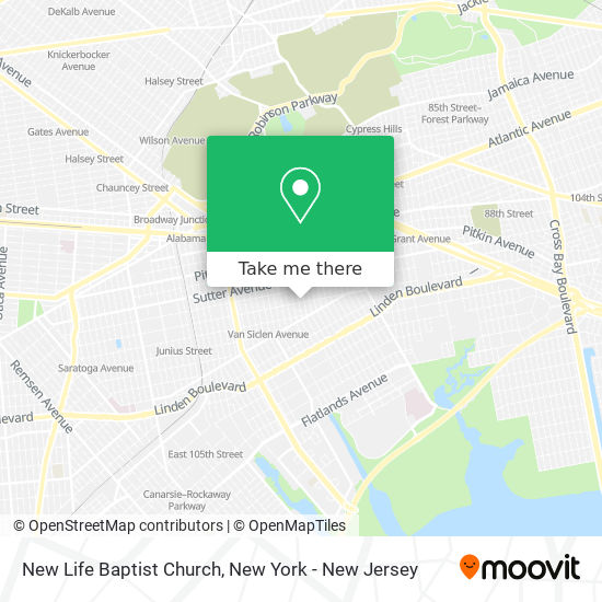 Mapa de New Life Baptist Church