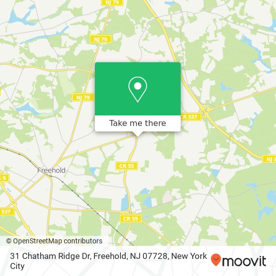 31 Chatham Ridge Dr, Freehold, NJ 07728 map
