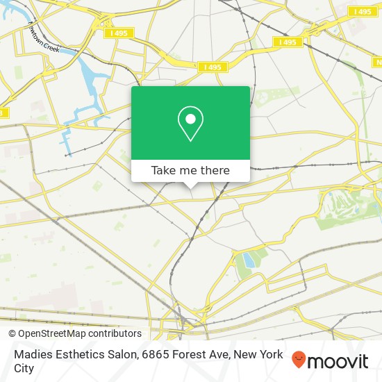 Mapa de Madies Esthetics Salon, 6865 Forest Ave