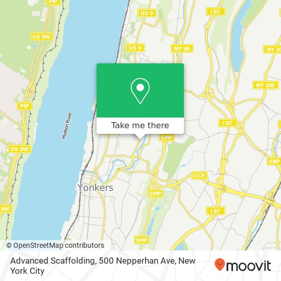 Mapa de Advanced Scaffolding, 500 Nepperhan Ave