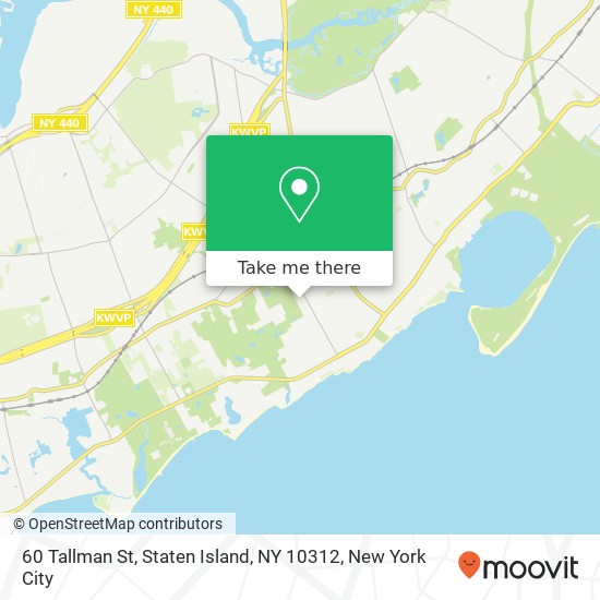 Mapa de 60 Tallman St, Staten Island, NY 10312