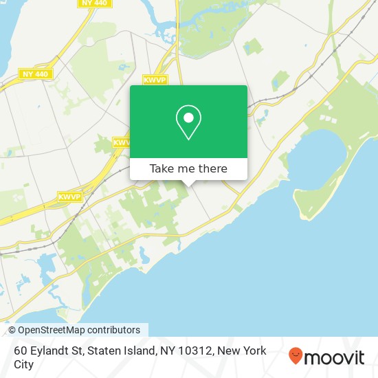 Mapa de 60 Eylandt St, Staten Island, NY 10312