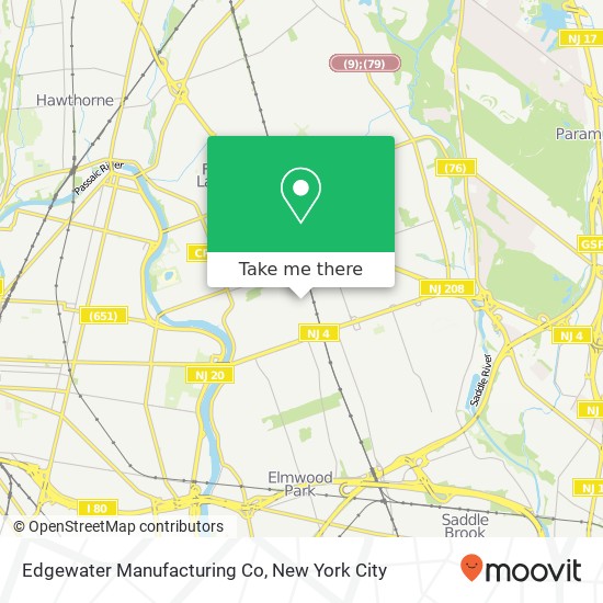 Edgewater Manufacturing Co map