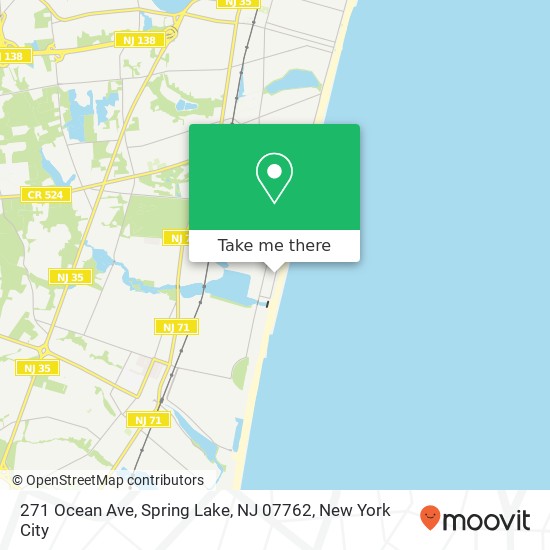 Mapa de 271 Ocean Ave, Spring Lake, NJ 07762