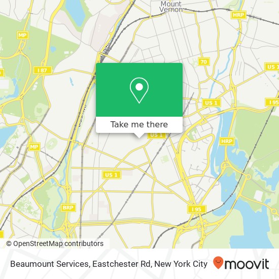 Beaumount Services, Eastchester Rd map