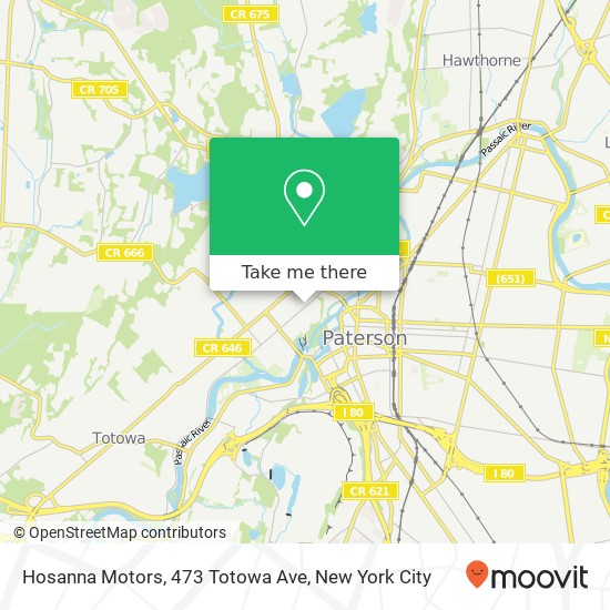 Mapa de Hosanna Motors, 473 Totowa Ave