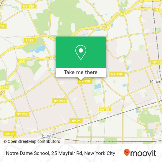 Mapa de Notre Dame School, 25 Mayfair Rd