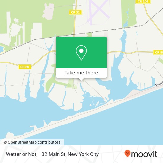 Wetter or Not, 132 Main St map