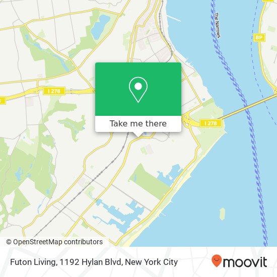 Futon Living, 1192 Hylan Blvd map