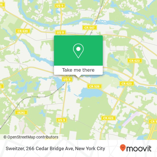 Sweitzer, 266 Cedar Bridge Ave map
