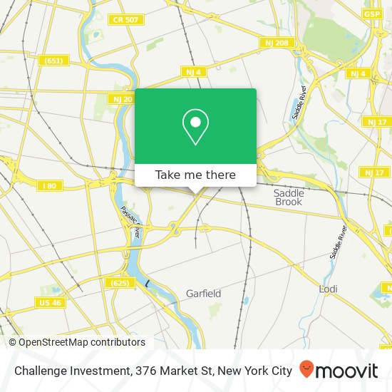 Mapa de Challenge Investment, 376 Market St