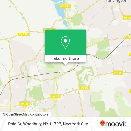 Mapa de 1 Polo Ct, Woodbury, NY 11797