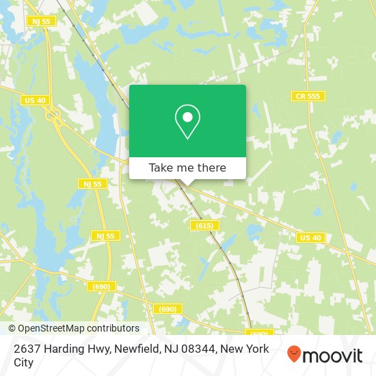 2637 Harding Hwy, Newfield, NJ 08344 map