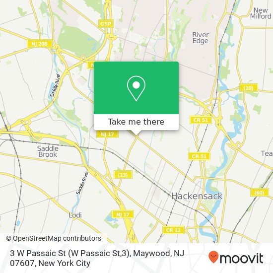 3 W Passaic St (W Passaic St,3), Maywood, NJ 07607 map