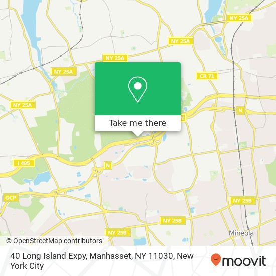 Mapa de 40 Long Island Expy, Manhasset, NY 11030
