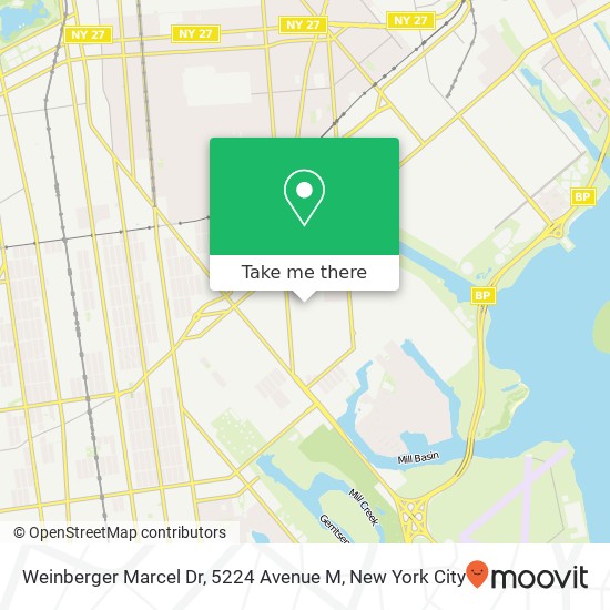 Mapa de Weinberger Marcel Dr, 5224 Avenue M