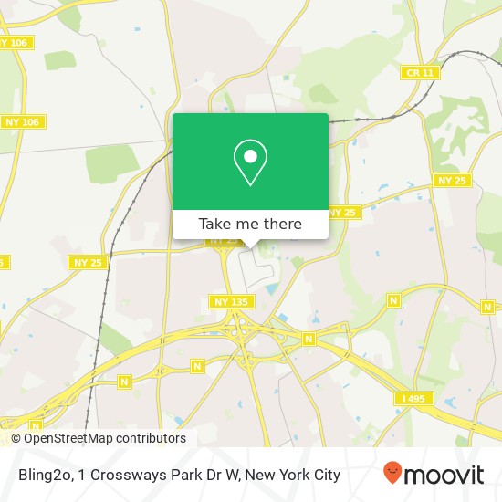 Bling2o, 1 Crossways Park Dr W map
