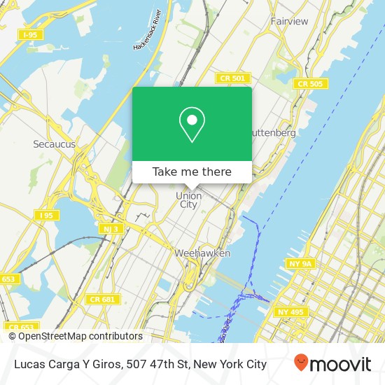 Mapa de Lucas Carga Y Giros, 507 47th St