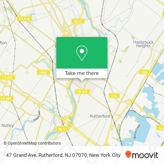 47 Grand Ave, Rutherford, NJ 07070 map