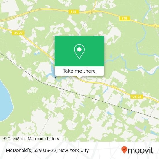 Mapa de McDonald's, 539 US-22