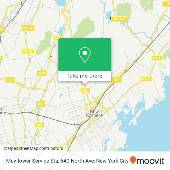 Mapa de Mayflower Service Sta, 640 North Ave