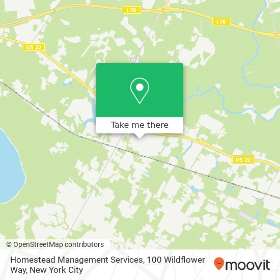Mapa de Homestead Management Services, 100 Wildflower Way